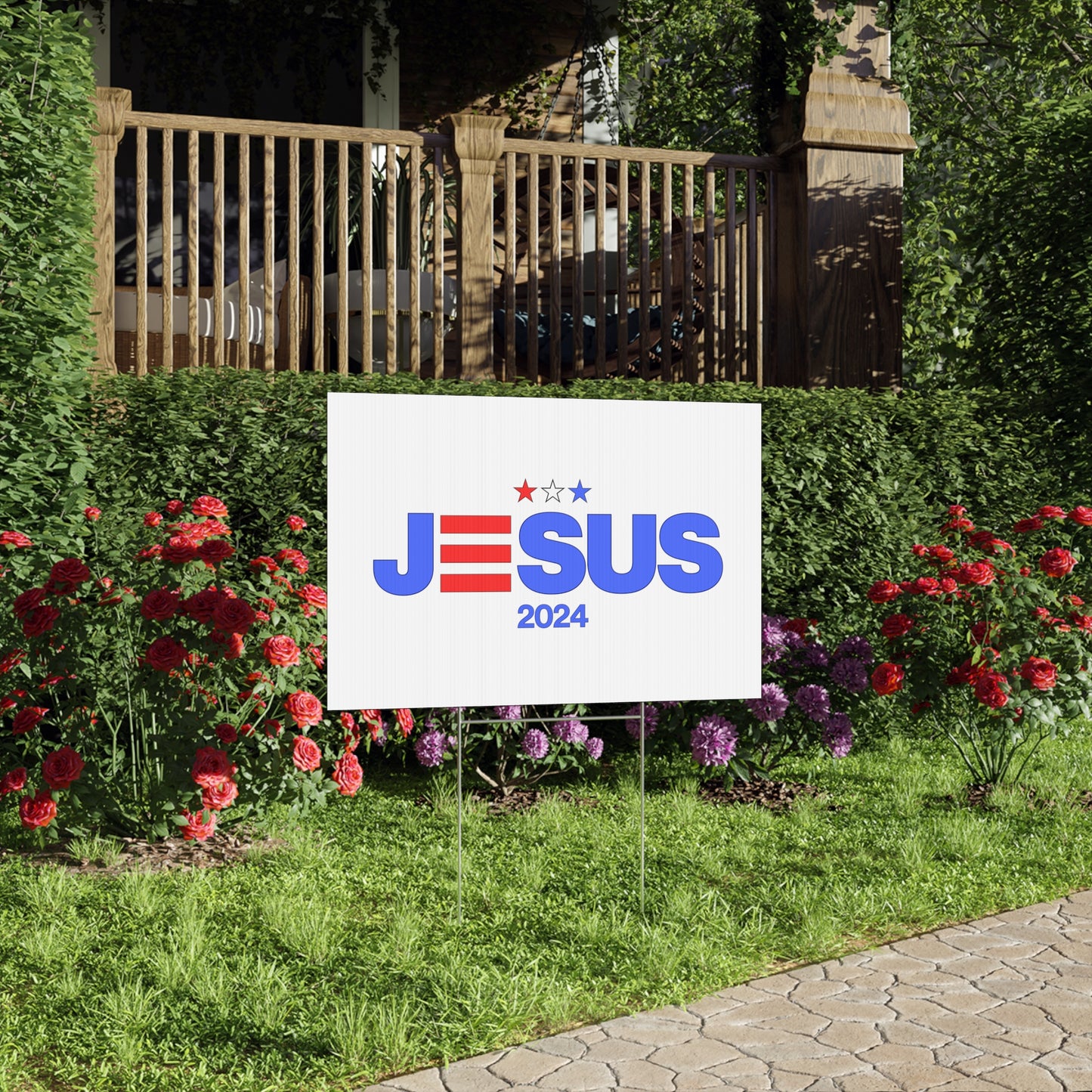 JESUS LAWN SIGN