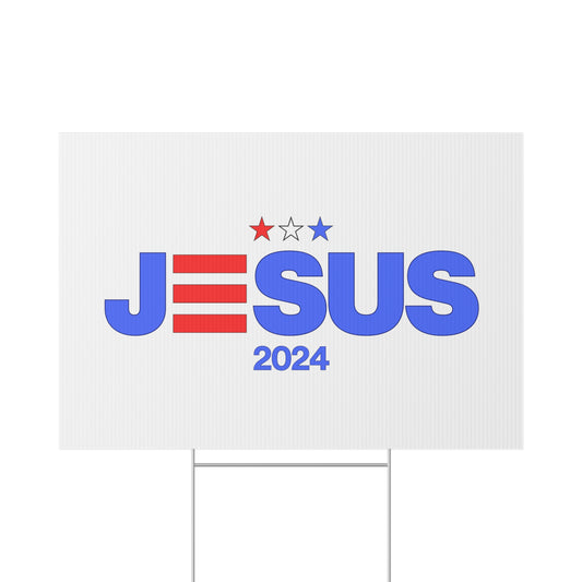 JESUS LAWN SIGN