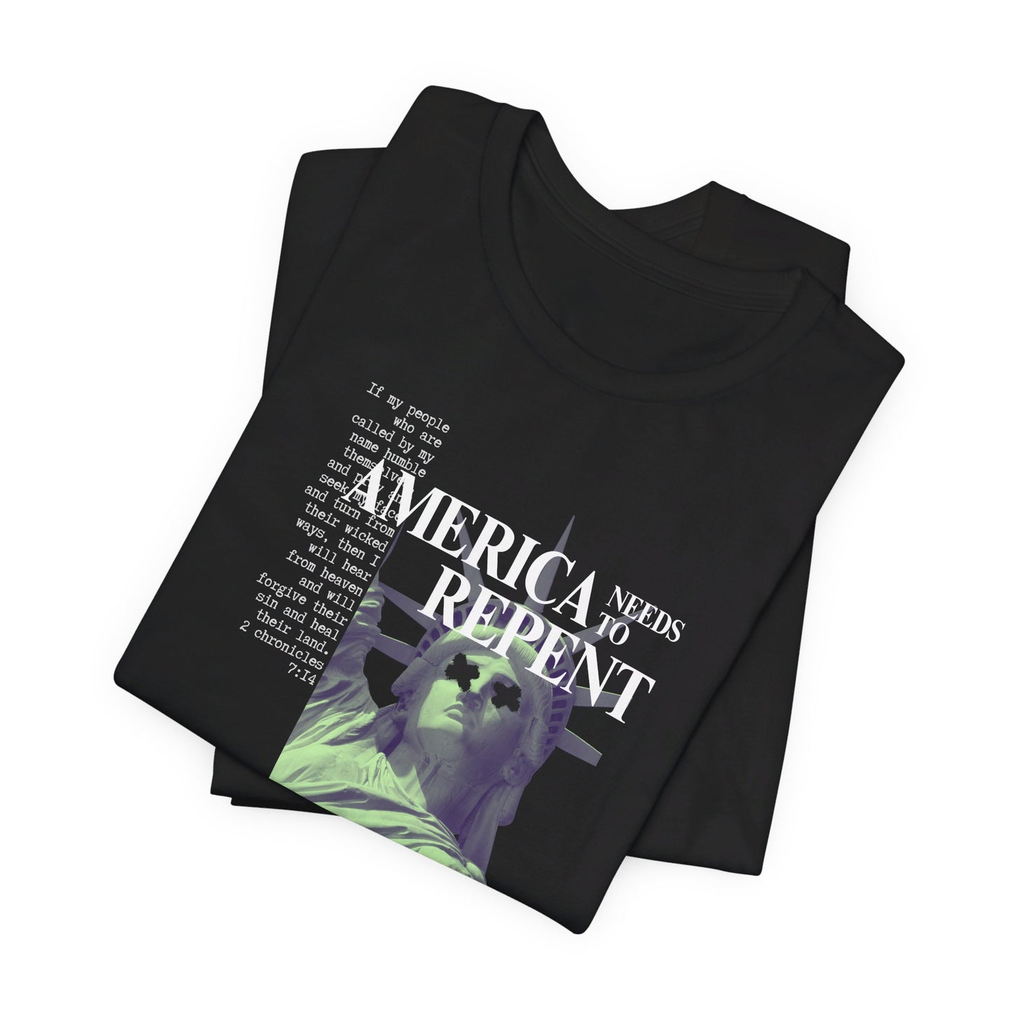 AMERICA NEEDS TO REPENT (BLACK-UNISEX)