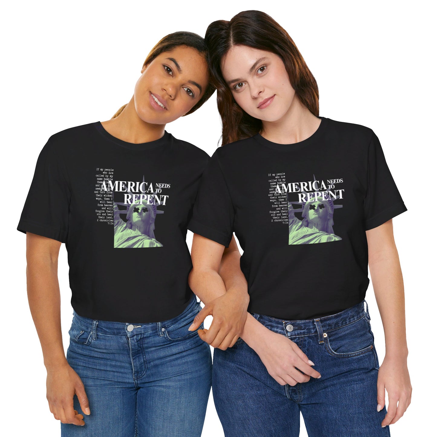 AMERICA NEEDS TO REPENT (BLACK-UNISEX)