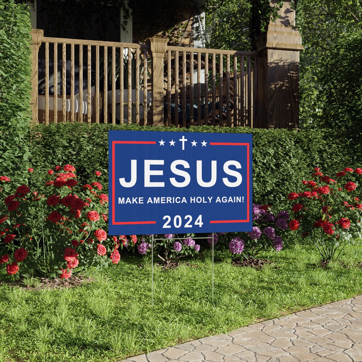 JESUS LAWN SIGN